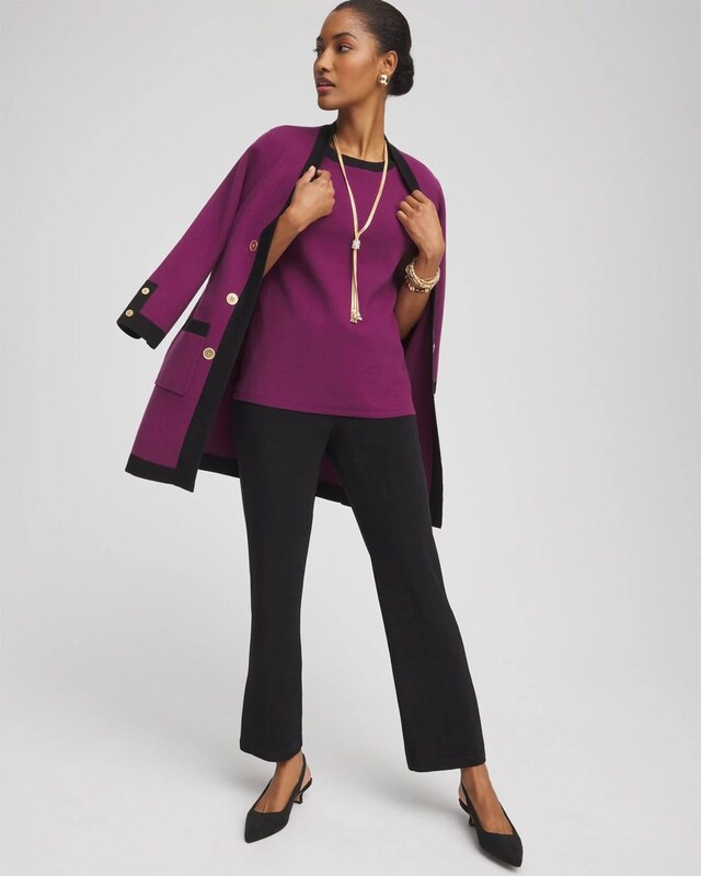 Travelers Collection Contrast Sweater - image 2